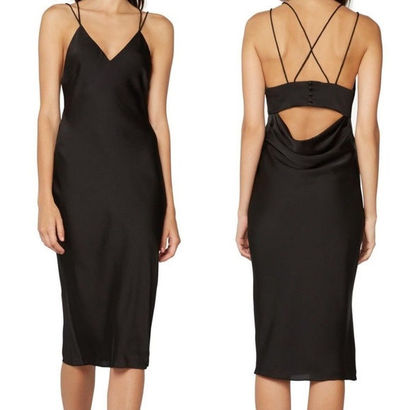 Fame and Partners Dresses & Skirts - Fame and Partners Strappy Cut-Out Slip Dress 6